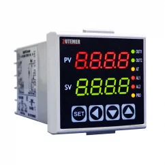 Teplotní PID regulátor 1/16 DIN (2x relé)