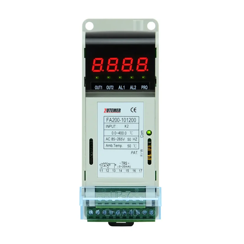 Teplotní PID regulátor s externím programováním (1x relé) - Typ vstupu: Pt100, Rozsah vstupu: -199,9 až 200,0°C, Regulační výstupy: 1x relé, Lineární výstup: Není